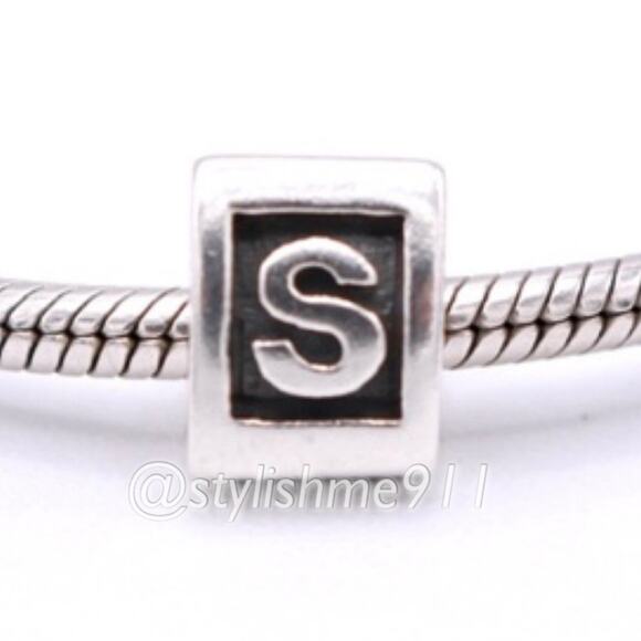 Authentic PANDORA Alphabet Letter "S" - 790323S - Picture 2 of 9